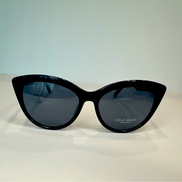 Cole Haan Black Oversized Sunglasses - Picture 1 of 3
